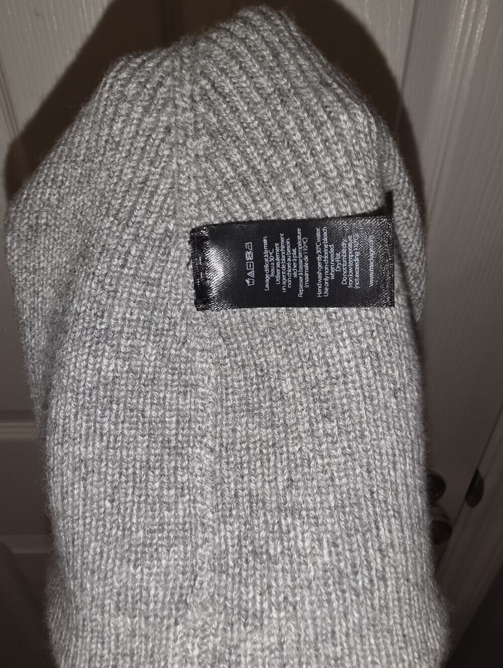 NWT- Unisex Mackage Ribbed Beanie - Gray - Picture 11 of 15